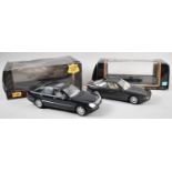 Two Boxed Maisto Diecast Special Edition Cars, BMW 850I and Mercedes S Class