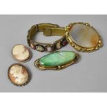 A Collection of Late 19th/Early 20th Century Costume Jewellery to Include Micro Mosaic Bracelet, Two