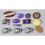 A Collection of Vintage Enamelled Badges to Include Butlins, Sporting Clubs, Girl Guide etc
