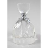 A Modern Art Deco Style Faceted Glass Scent Bottle, 14cm high