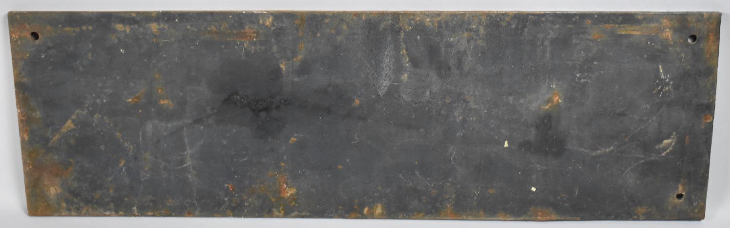 A Victorian Cast Iron Rectangular Notice, 77x24cm - Image 2 of 2