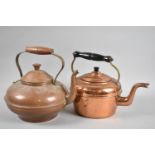 Two Vintage Copper Kettles