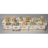 A Collection of Seventeen Boxed Lilliput Lane Cottage Ornaments