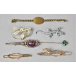 A Collection of Various Ladies Brooches, Tie Clips etc