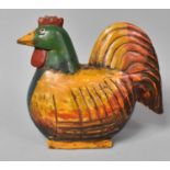 A Large Carved Wooden Study of a Hen, 26cm High