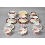 A Collection of Various 19th Century and Later Teawares to comprise c.1810 Chocolate Cup and