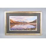 A Framed Limited Edition Print Depicting Mountain Lake, Signed by the Artist, "Ben Cruachan from