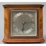 A Mid 20th Century Elliot Walnut Cased Mantle Clock, Working Order, 16cm wide and 14cm high