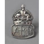 A Silver ARP Lapel Badge, London 1939