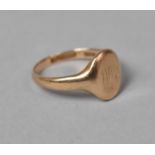 A 9ct Gold Signet Ring, Birmingham 1994, 3.6g