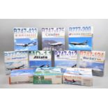 A Collection of 1:400 Scale Diecast Commercial/Military Aeroplanes, Mostly by Dragon