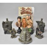 A Collection of Lord of the Rings Figures, Pewter Figures and a Buffy the Vampire Slayer Comic (