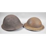 Two WWII Military Helmets