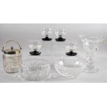 A Collection of Various Glassware to comprise Two Cut Glass Bowls, Large Cut Glass Vase, Silver