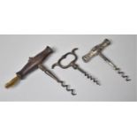 A Collection of Three 19th Century Corkscrews