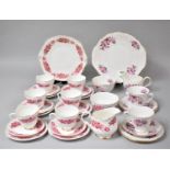Tea Set to Comprise Cake Plate, Sugar Bowl Jug, Six Cups, Saucers and Side Plates together with a