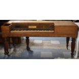 A 19th Century Mahogany Cased and Satinwood Strung Square Piano by Goulding & D'Almaine, London on
