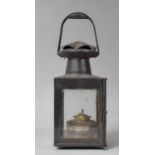 A Vintage British Rail (Midlands) Lamp with Original Burner, 34cm high