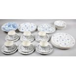 A Collection of Royal Staffordshire Blue and White Dinner and Teawares etc