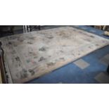 A Patterned Chinese Woollen Carpet Square, 380x275cm