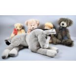 Two Limited Edition Merrythought Teddy Bears, Touch of Silk Bear no. 311/1000 and Oliver Holmes