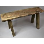 A Vintage Garden Pig Bench, 93cm wide