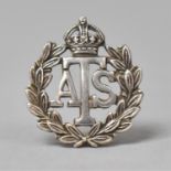 A Silver Auxiliary Territorial Services Brooch/Badge no.14228