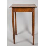 An Edwardian Rectangular Oak Occasional Table, 45cm wide