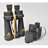A Pair of Military Binoculars by Barr & Stroud No, 1900A Serial No. 27819 Having War Department