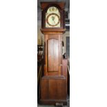 A 19th Century Oak Longcase Clock with Restored Arched Dial Inscribed John Lloyd, Brecon, 30 hour
