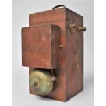 An Early 20th Century Mahogany Cased Brass Mounted Bell, with Hinged Lid to Battery Compartment,