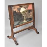 A Edwardian Rectangular Swing Dressing Table Mirror, 44cm wide