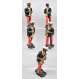A Collection of Five Souvenir New Orleans Band Figures, 14.5cm High
