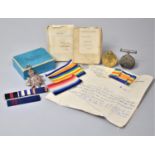 A Collection of WWI Medals Awarded to ART. ENG. H Ayles Royal Navy, Together with unrelated Ribbons,