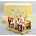 A Boxed Royal Doulton Winnie the Pooh Limited Edition Figure Group, "A Party for Me? How Grand!"