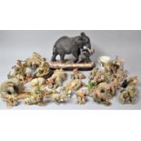 A Collection of Various Elephant Ornaments (Condition Issues)