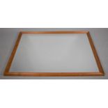 A Large Framed Bevel Edge Wall Mirror, 100x131.5cms High