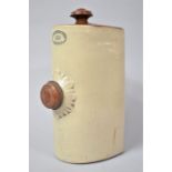 A Stoneware Hot Water Bottle by J Della Porta & Son, Shrewsbury, 30cm Long