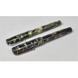 Two Vintage Fountain Pens by Mabie Todd & Co. to Include "Blackbird" and Swan Leverless Pen, Both