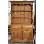A Modern Pine Kitchen Dresser, 106cm wide