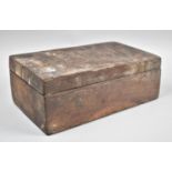 An Oak Box with Hinged Lid, Inscribed 1451 and a Small Inner Paper Label, Which is Slightly Obscured
