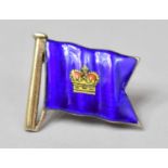 A Silver Gilt and Enamel Brooch in the Form of the Royal Yacht Flag