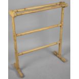 A Victorian Style Pine Towel Rail, 67cm wide