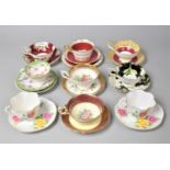 A Collection of Various Ceramics to comprise Cabinet Cups and Saucers to include Paragon, Shelley,