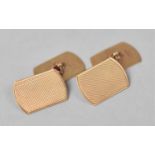 A Pair of 9ct Gold Cufflinks, Birmingham Hallmarks, 3.5g