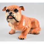 A Continental Ceramic Bull Dog, 28cm high