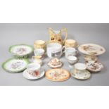 A Collection of Various Early 20th Century Ceramics to comprise Blush Ivory Mugs, Mustache Cups,