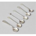 A Collection of Six Various Silver Condiment Spoons, Various Hallmarks