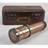 A Reproduction Wooden Cased Royal Telescope, As Made by Dollond