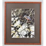 A Framed Terance James Bond Print, Depicting Kingfisher, 32x40cm